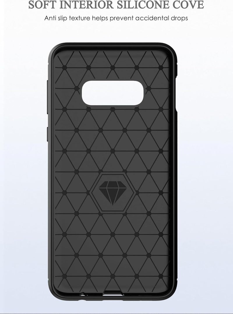 Aikcks for Samsung Galaxy S10 Phone case, Shockproof, Scratch Resistant Carbon Fiber Jacket, Soft TPU, for Galaxy S10 case (Black,) - Image 5